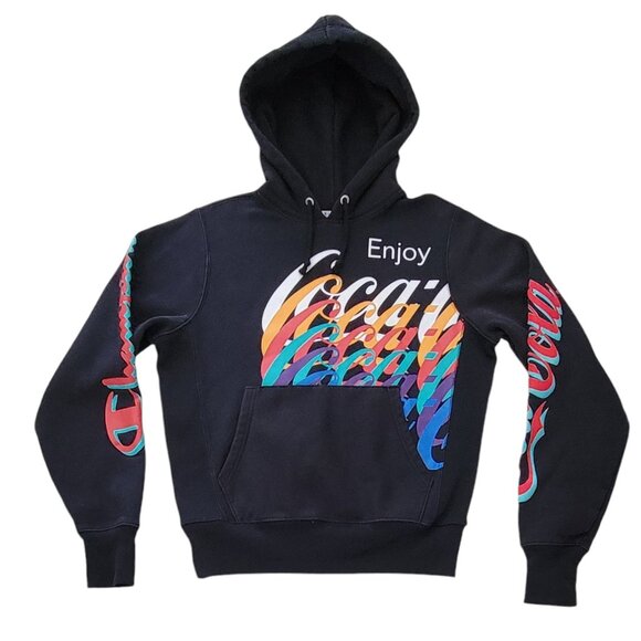 Champion and Coca Cola Collab Reverse Weave Graphic Hoodie NEW Unisex - Picture 5 of 16